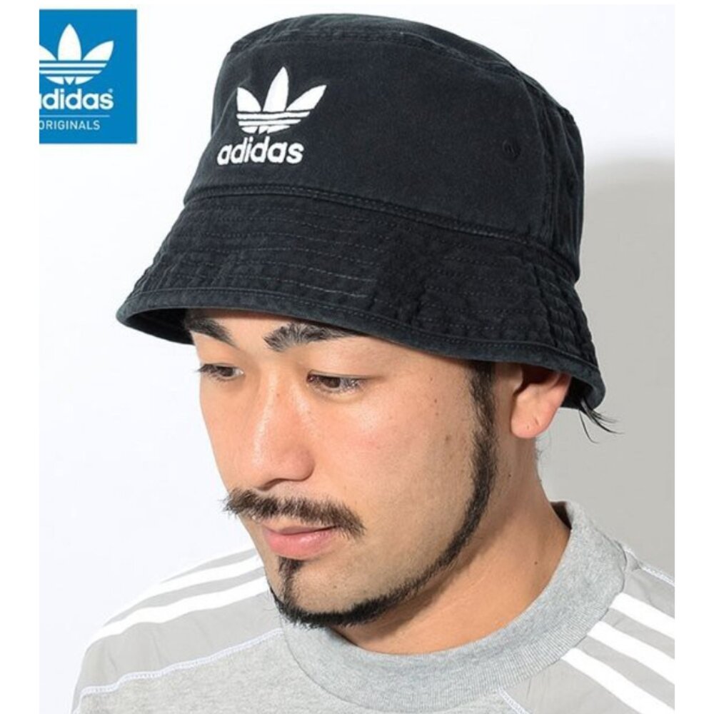Adidas 三葉草 漁夫帽 黑白兩色 情侶款 愛迪達 DV0863 CI7710 帽子 遮陽帽-圖片-6