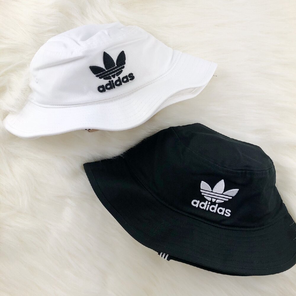 5241277965-Adidas 三葉草 漁夫帽 黑白兩色 情侶款 愛迪達  DV0863 CI7710 帽子 遮陽帽