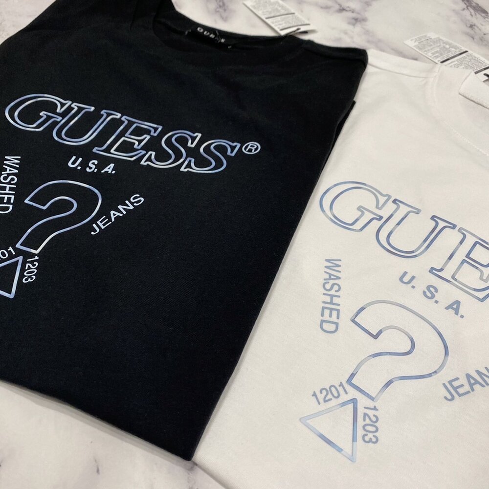 Guess 男生衣著 男生成人 GUESS短T 短T 情侶裝 T恤 經典倒三角 短袖 韓國公司貨-圖片-11
