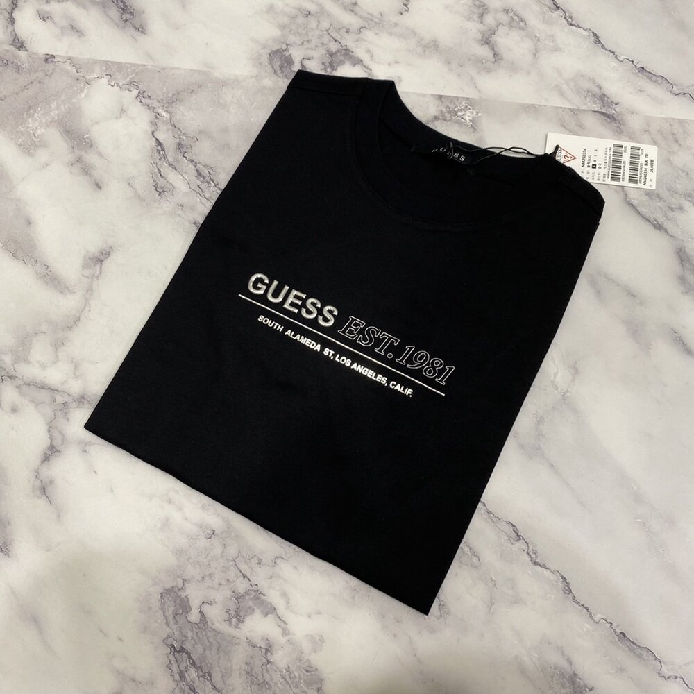 Guess 男生衣著 男生成人 GUESS短T 短T 情侶裝 T恤 經典倒三角 短袖 韓國公司貨-圖片-8