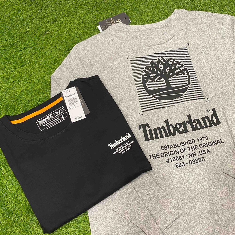 Timberland 踢不爛 特色 上衣 長袖t恤 經典LOGO 上衣 素T 休閒長袖 長袖 薄長袖-圖片-5