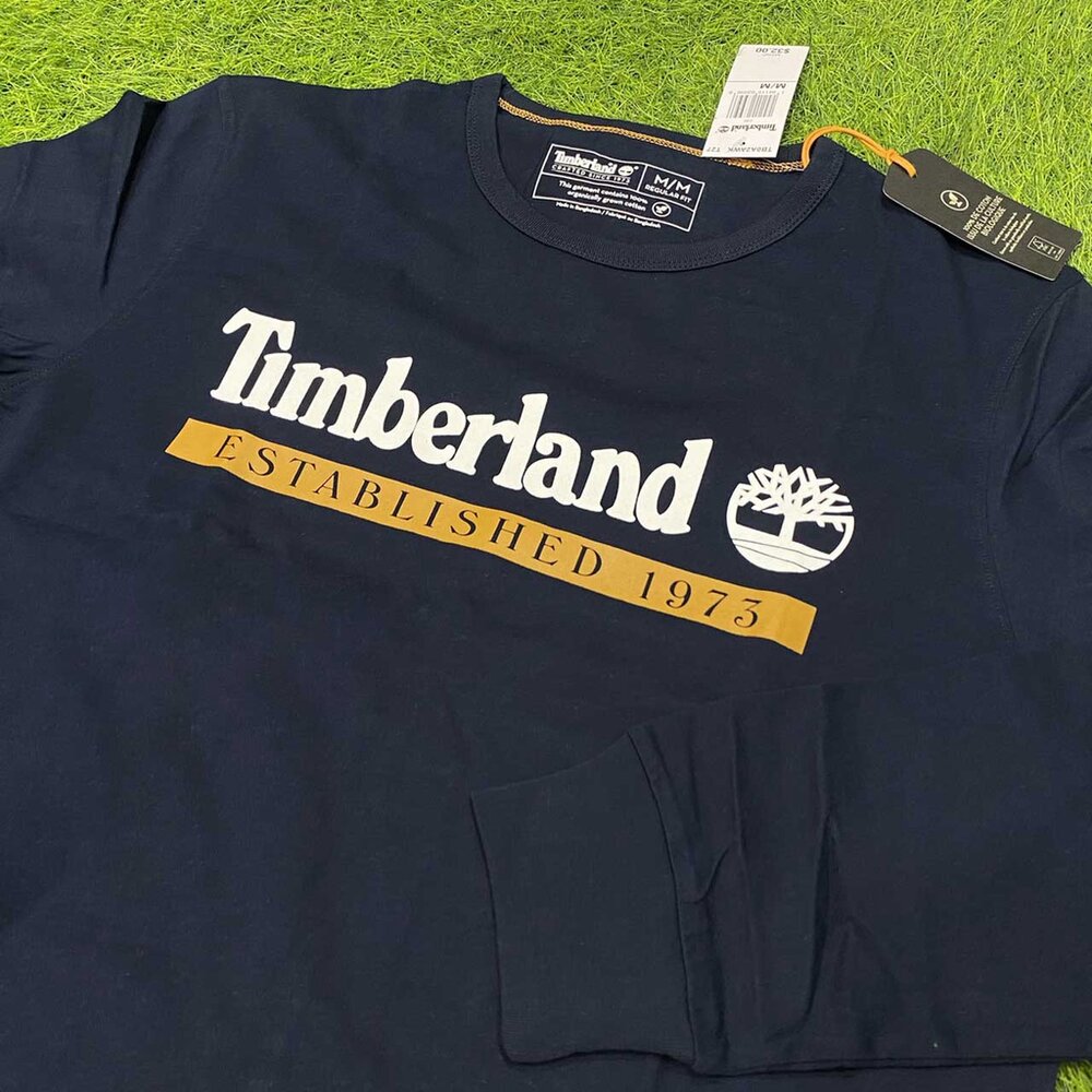 Timberland 踢不爛 特色 上衣 長袖t恤 經典LOGO 上衣 素T 休閒長袖 長袖 薄長袖-圖片-7