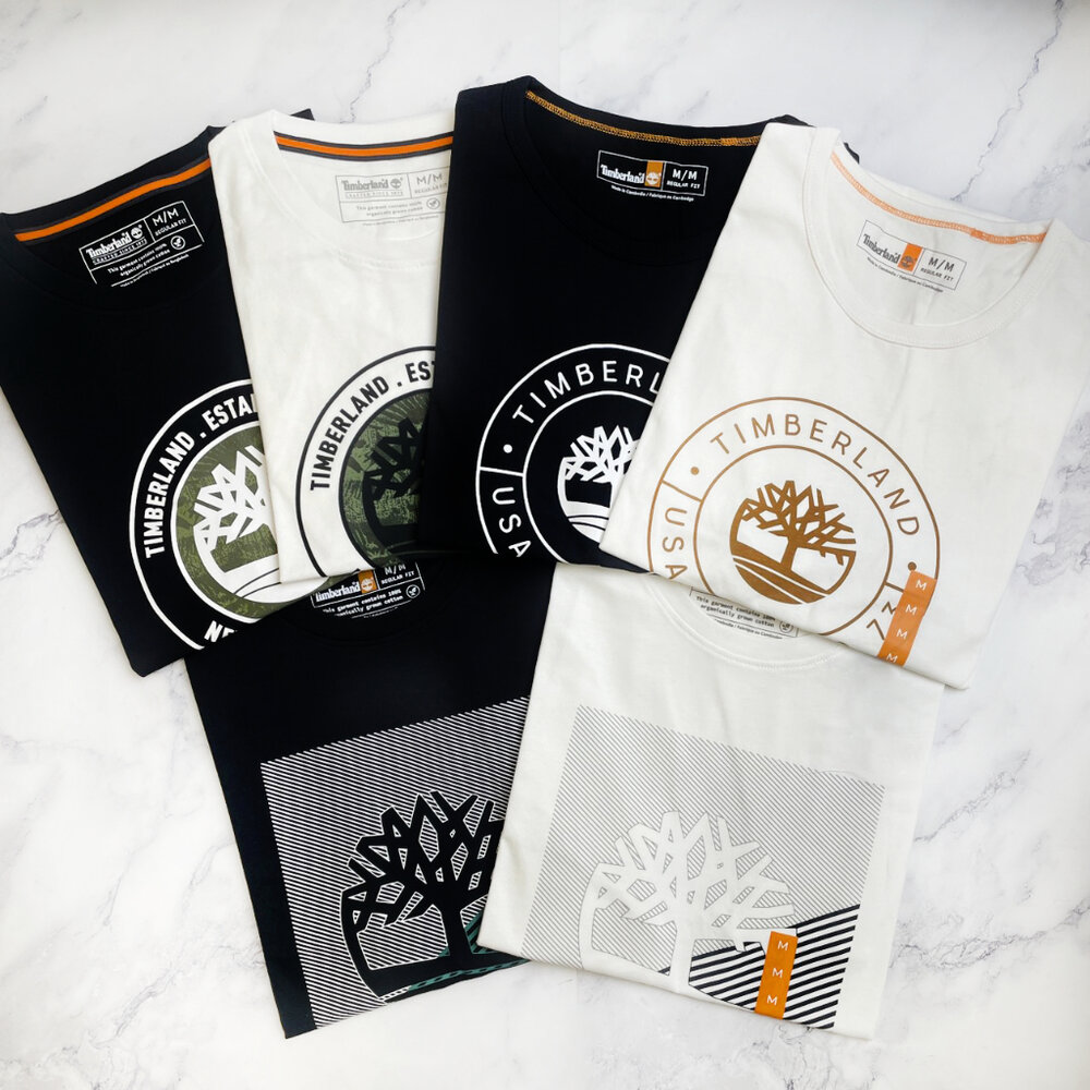 Timberland 基本經典 大樹 logo 短T 大Logo 夏季 休閒上衣 情侶款-圖片-1