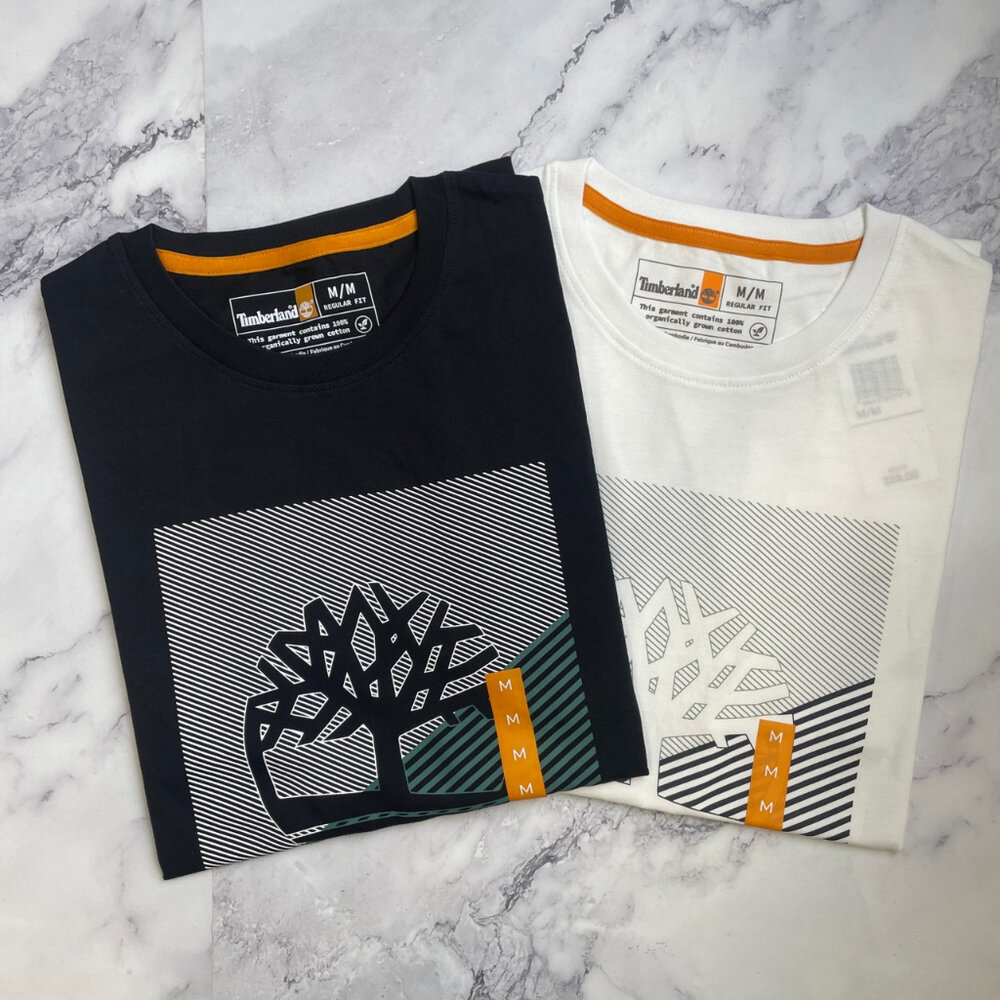 Timberland 基本經典 大樹 logo 短T 大Logo 夏季 休閒上衣 情侶款-圖片-2