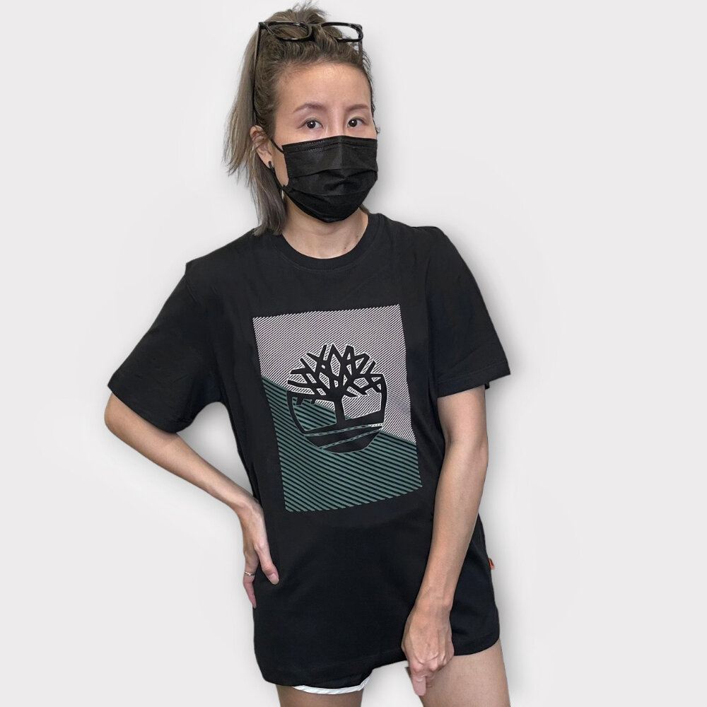 Timberland 基本經典 大樹 logo 短T 大Logo 夏季 休閒上衣 情侶款-圖片-7