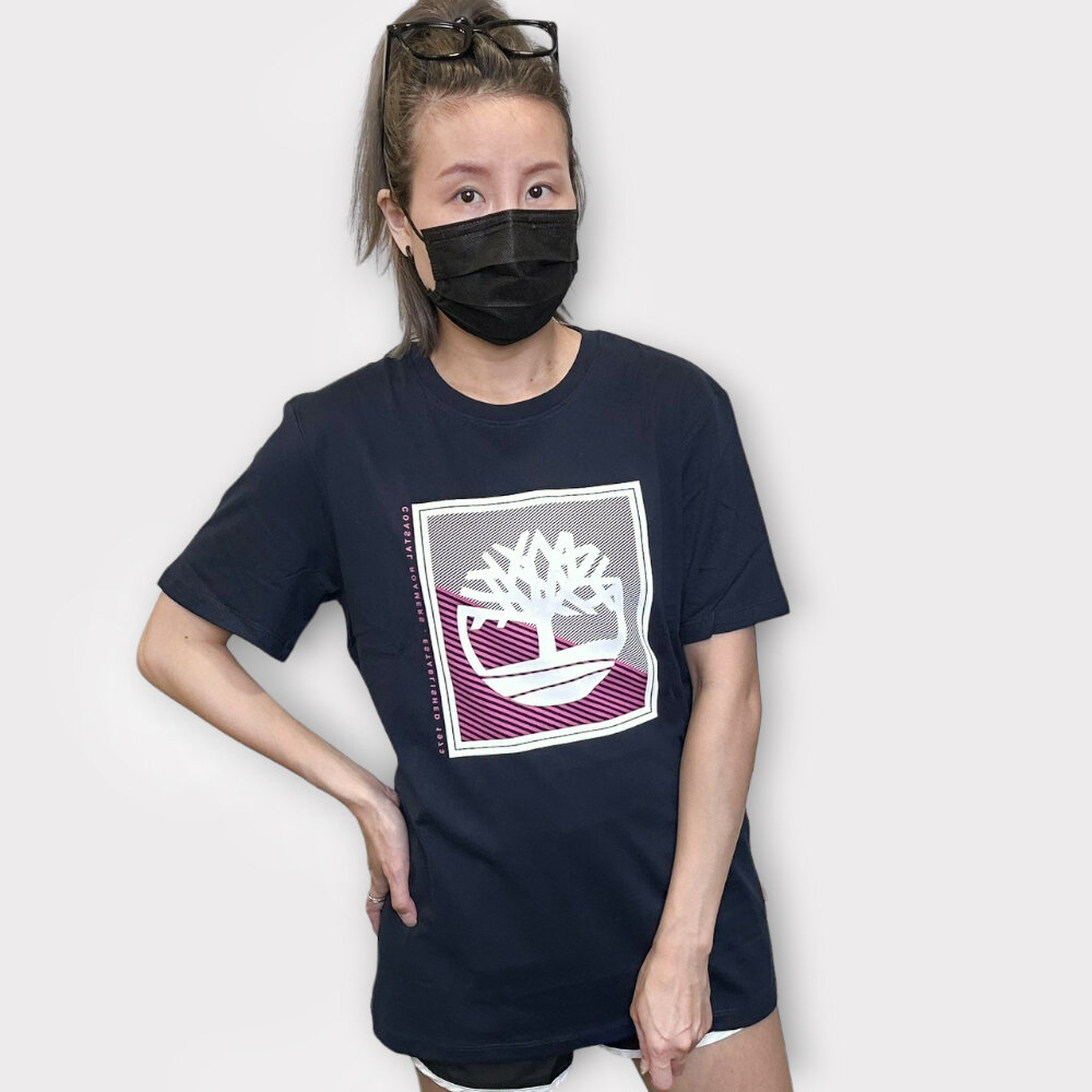 Timberland 基本經典 大樹 logo 短T 大Logo 夏季 休閒上衣 情侶款-圖片-8