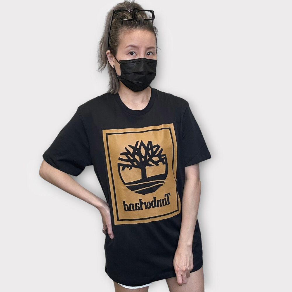 Timberland 基本經典 大樹 logo 短T 大Logo 夏季 休閒上衣 情侶款-圖片-9