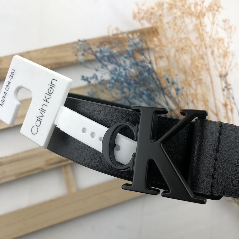 Ck Calvin Klein 大logo 小logo 皮帶 經典款-圖片-10