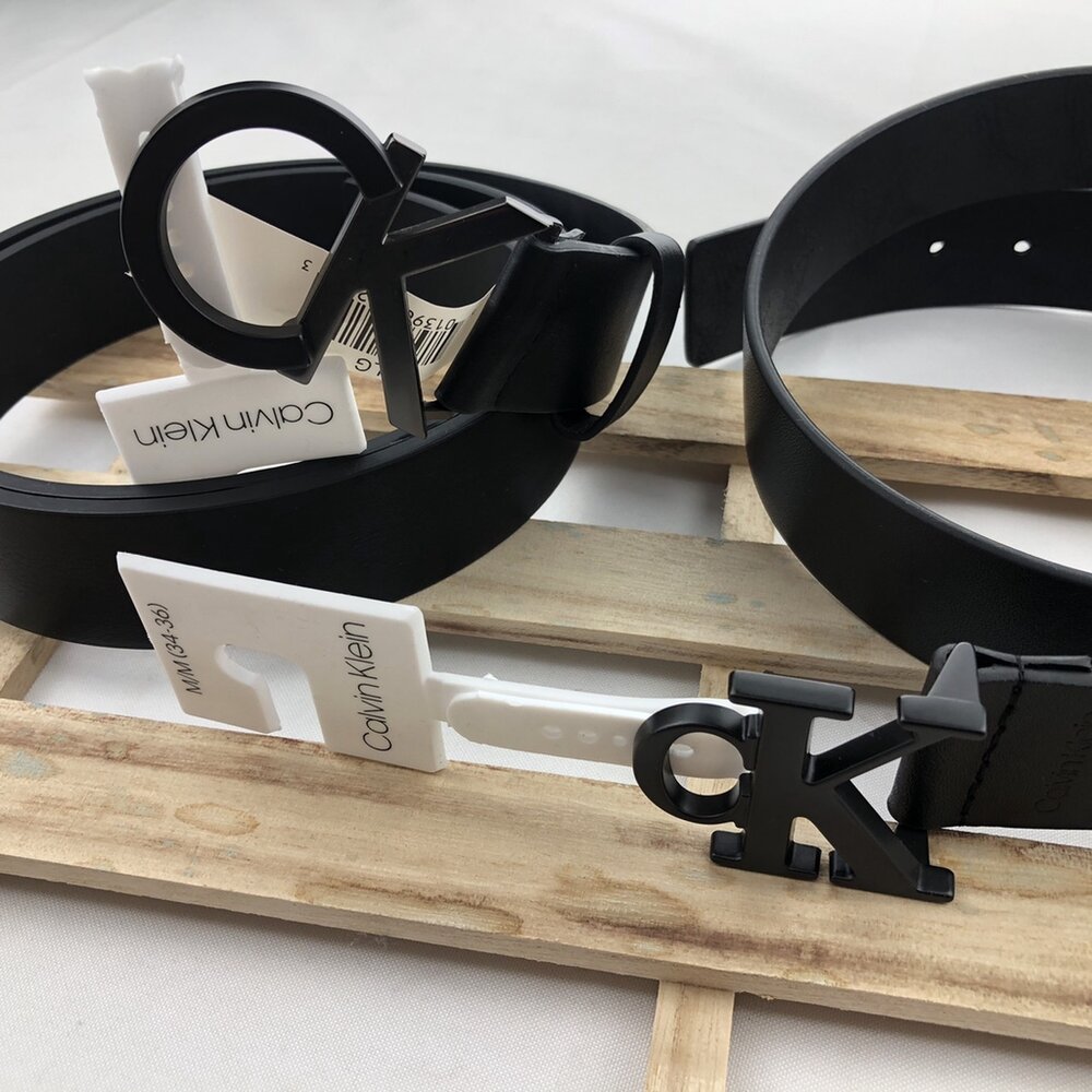 Ck Calvin Klein 大logo 小logo 皮帶 經典款-圖片-7