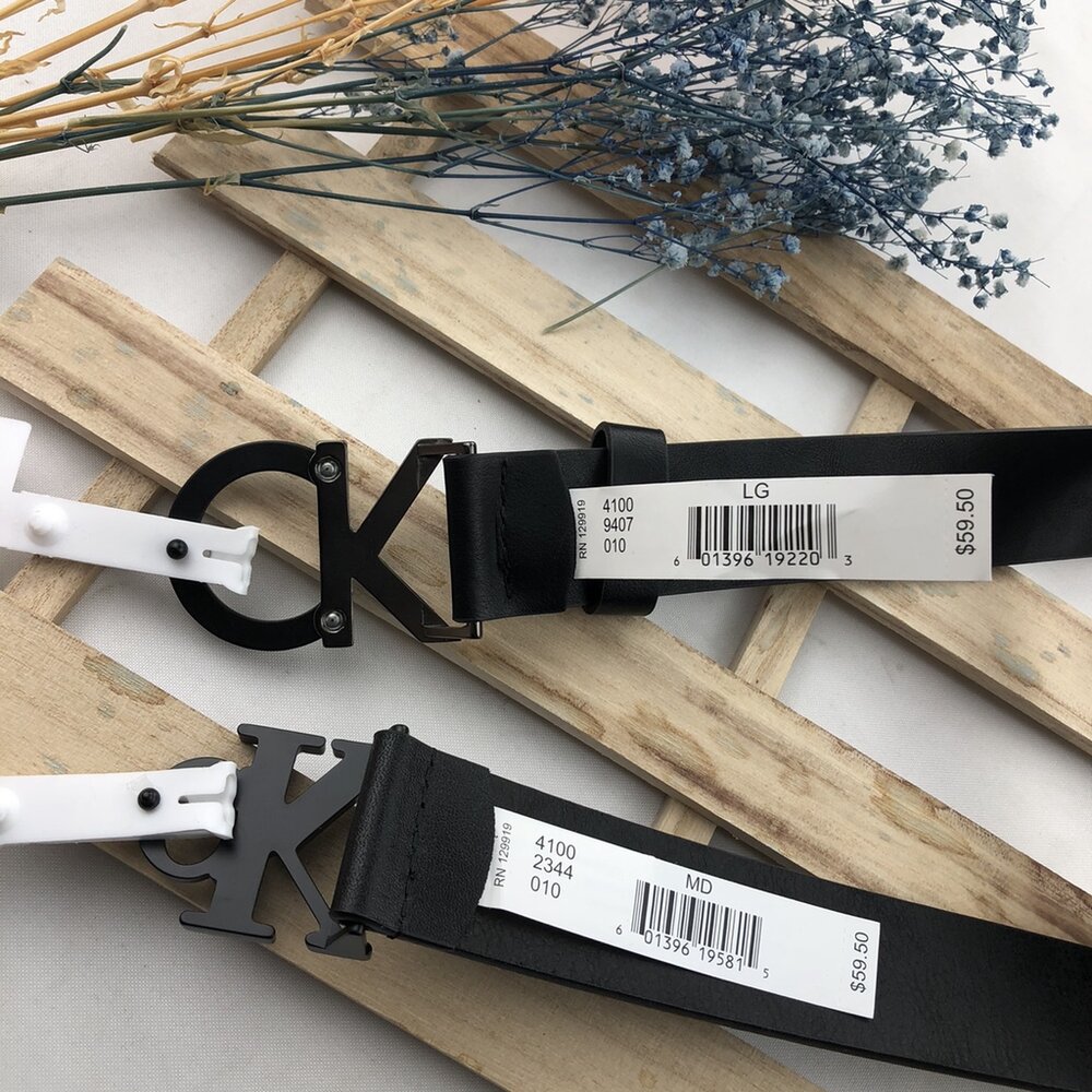 Ck Calvin Klein 大logo 小logo 皮帶 經典款-圖片-9