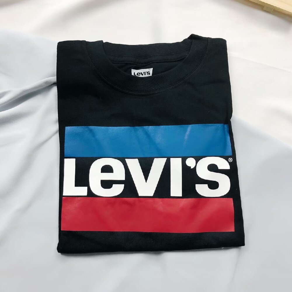 Levi's 青年 滾邊 國外限定款 IG網紅穿著款式 LEVIS 情侶款 T-shirt 短T t恤-圖片-1