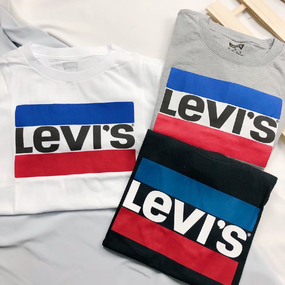 Levi's 青年 滾邊 國外限定款 IG網紅穿著款式 LEVIS 情侶款 T-shirt 短T t恤-圖片-4