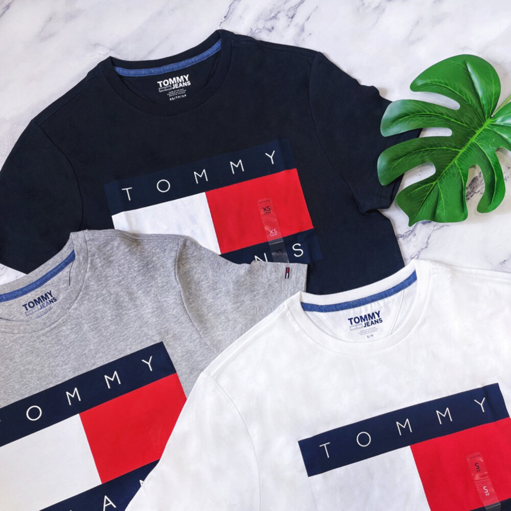 6863655488-『現貨』Tommy Hilfiger 經典大logo 經典款 湯米 短T 短袖T恤 男生衣著 情侶款 穿搭 夏天 季節