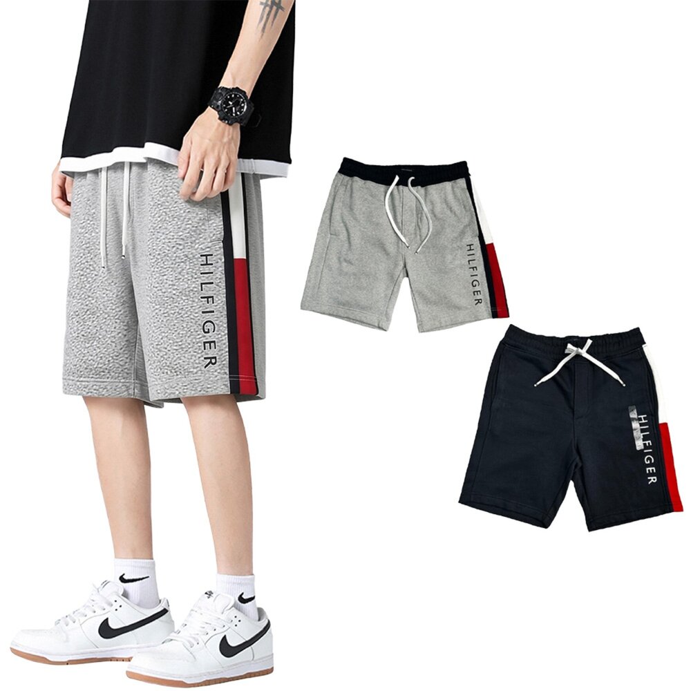 7362192240-Tommy Hilfiger Tommy 男款短褲 湯米 膝上短褲 滾邊短褲 內裡刷毛 休閒褲 棉褲 短褲