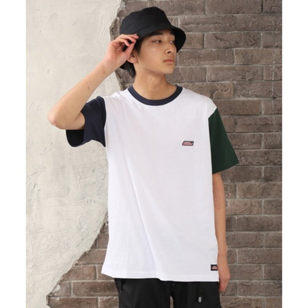 Dickies 印膠 小LOGO 經典 短袖 短Tee 拼接款 短T 口袋TEE-圖片-7