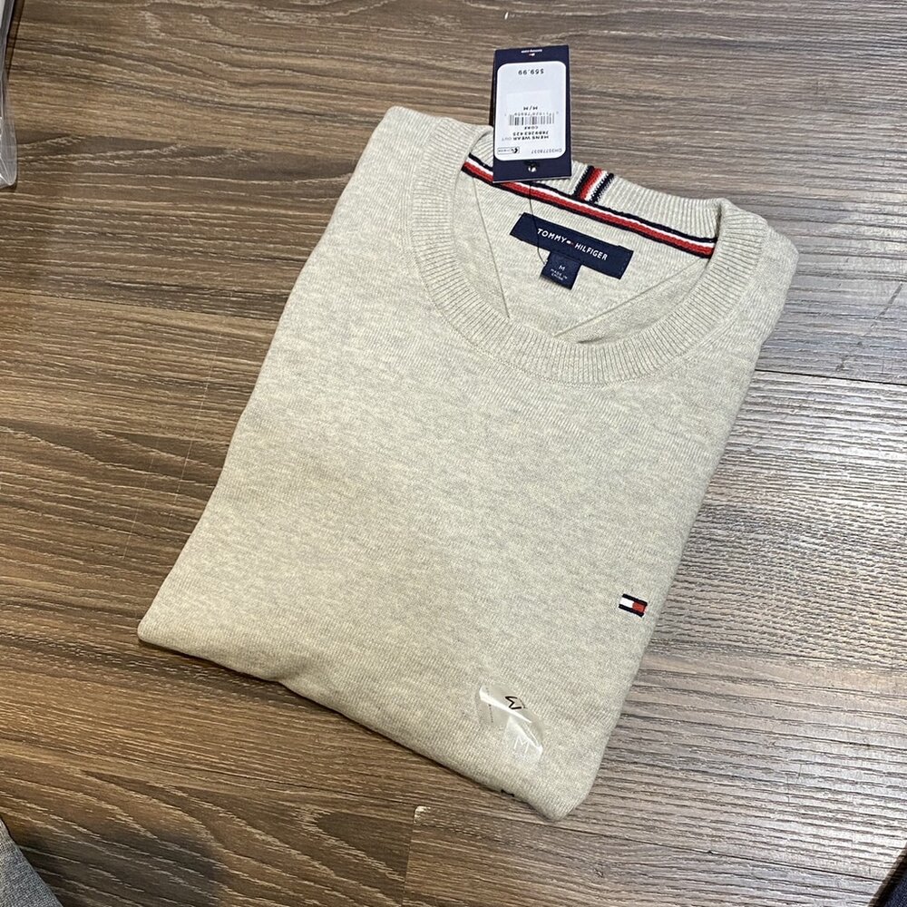 Tommy Hilfiger TOMMY 圓領毛衣 針織衫 毛衣 圓領套頭 針織毛衣 Tommy 湯米-圖片-10