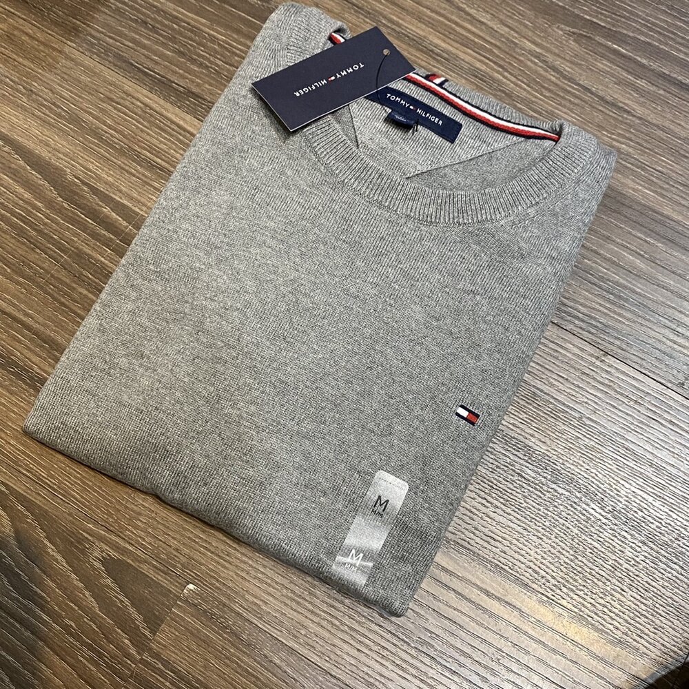 Tommy Hilfiger TOMMY 圓領毛衣 針織衫 毛衣 圓領套頭 針織毛衣 Tommy 湯米-圖片-11