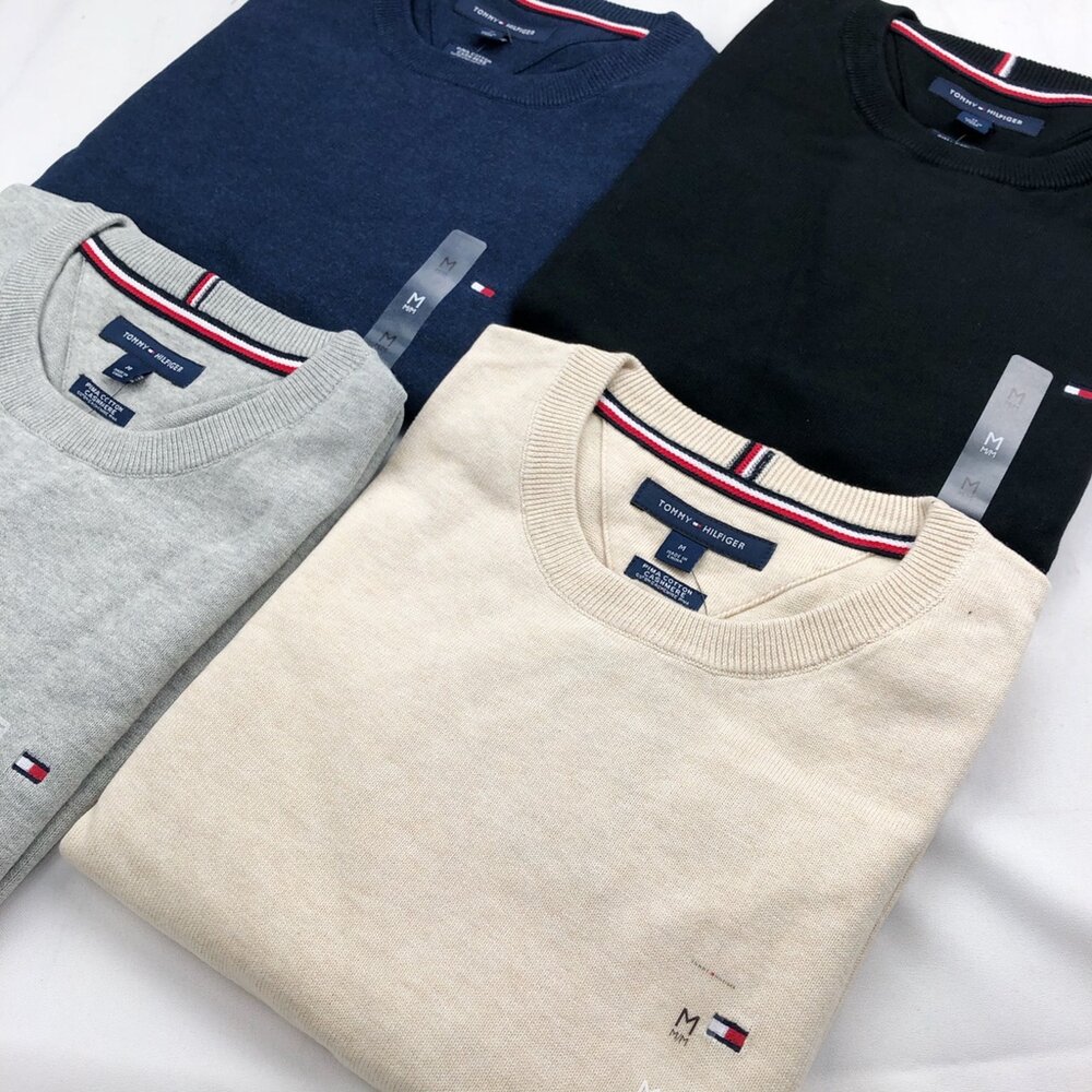 Tommy Hilfiger TOMMY 圓領毛衣 針織衫 毛衣 圓領套頭 針織毛衣 Tommy 湯米-圖片-5