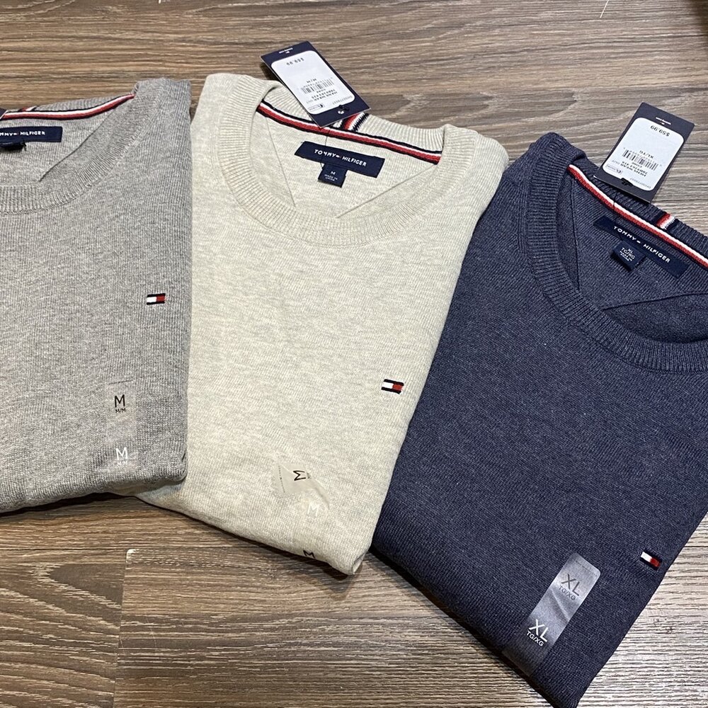 Tommy Hilfiger TOMMY 圓領毛衣 針織衫 毛衣 圓領套頭 針織毛衣 Tommy 湯米-圖片-8