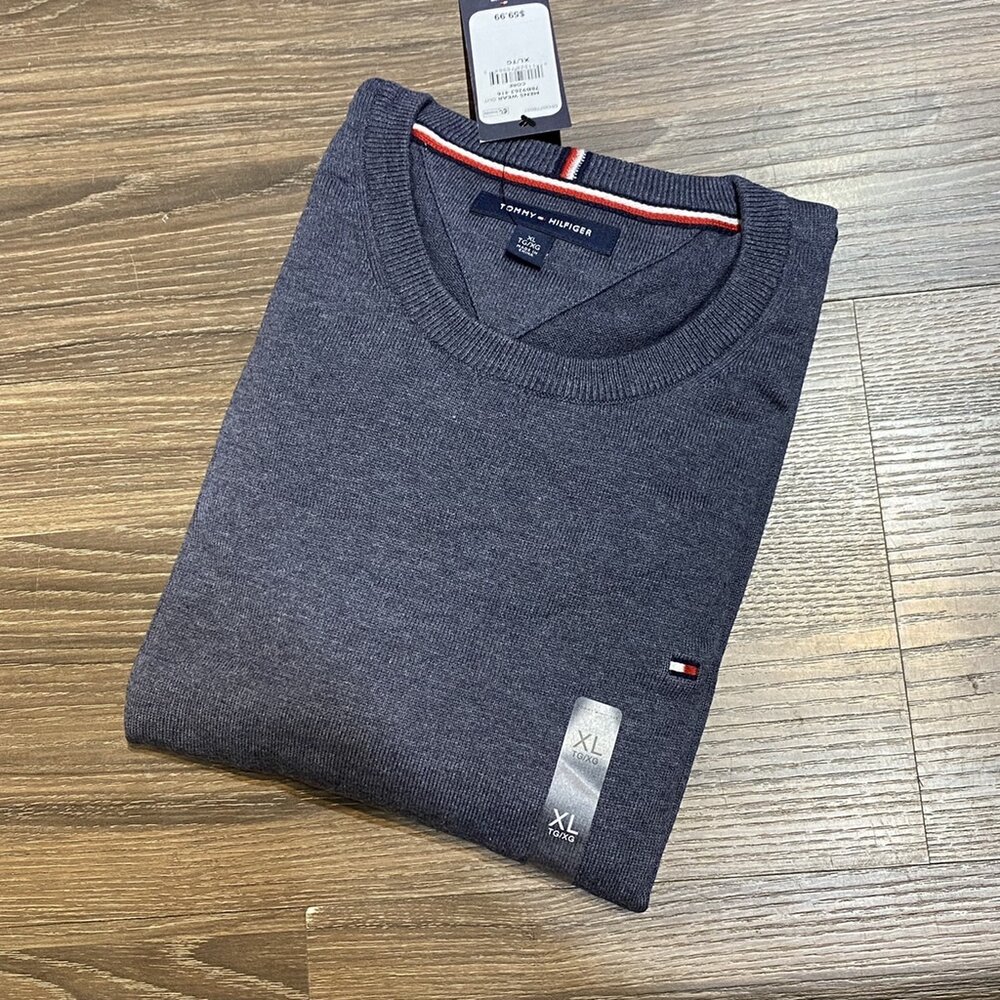 Tommy Hilfiger TOMMY 圓領毛衣 針織衫 毛衣 圓領套頭 針織毛衣 Tommy 湯米-圖片-9