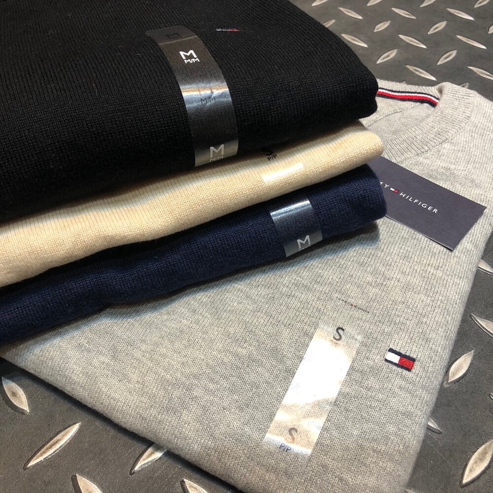 TommyHilfigerTOMMY圓領毛衣針織衫毛衣圓領套頭針織毛衣Tommy湯米