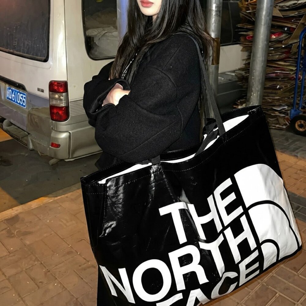 The North Face 北臉購物袋 提袋 韓國正品 托特包 防潑袋-圖片-9