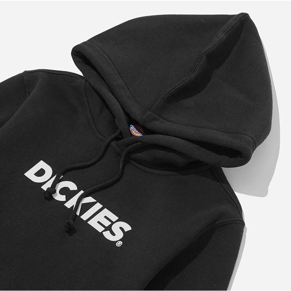 Dickies Hoodie 帽T 字母LOGO 內裡 刷毛 保暖 黑色 米白 軍綠-圖片-1