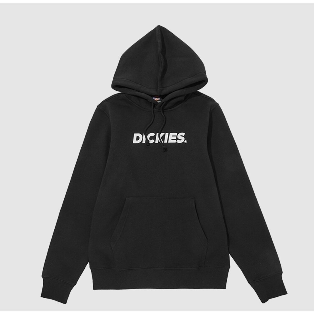 Dickies Hoodie 帽T 字母LOGO 內裡 刷毛 保暖 黑色 米白 軍綠-圖片-2
