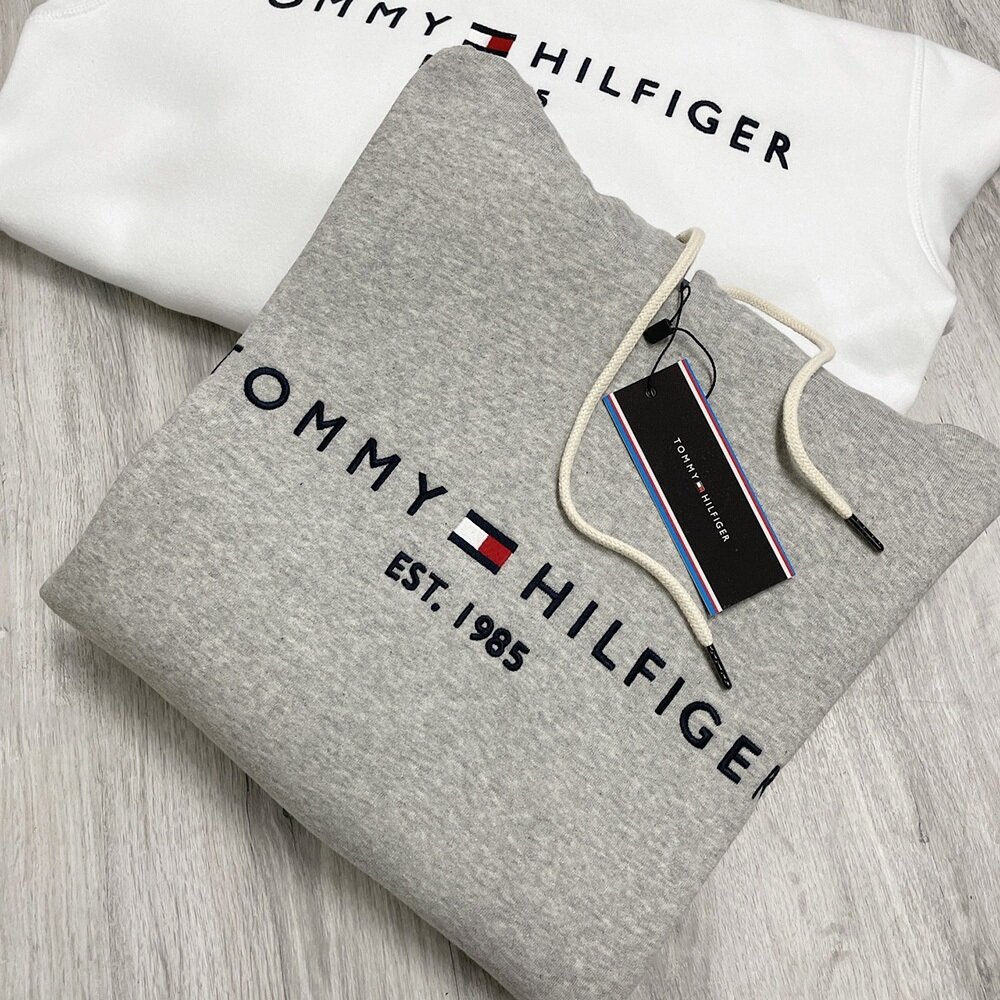Tommy Hilfiger TOMMY 男款 1985 內刷毛 經典Logo 字母 帽T 刺繡 貼布 連帽T恤-圖片-5
