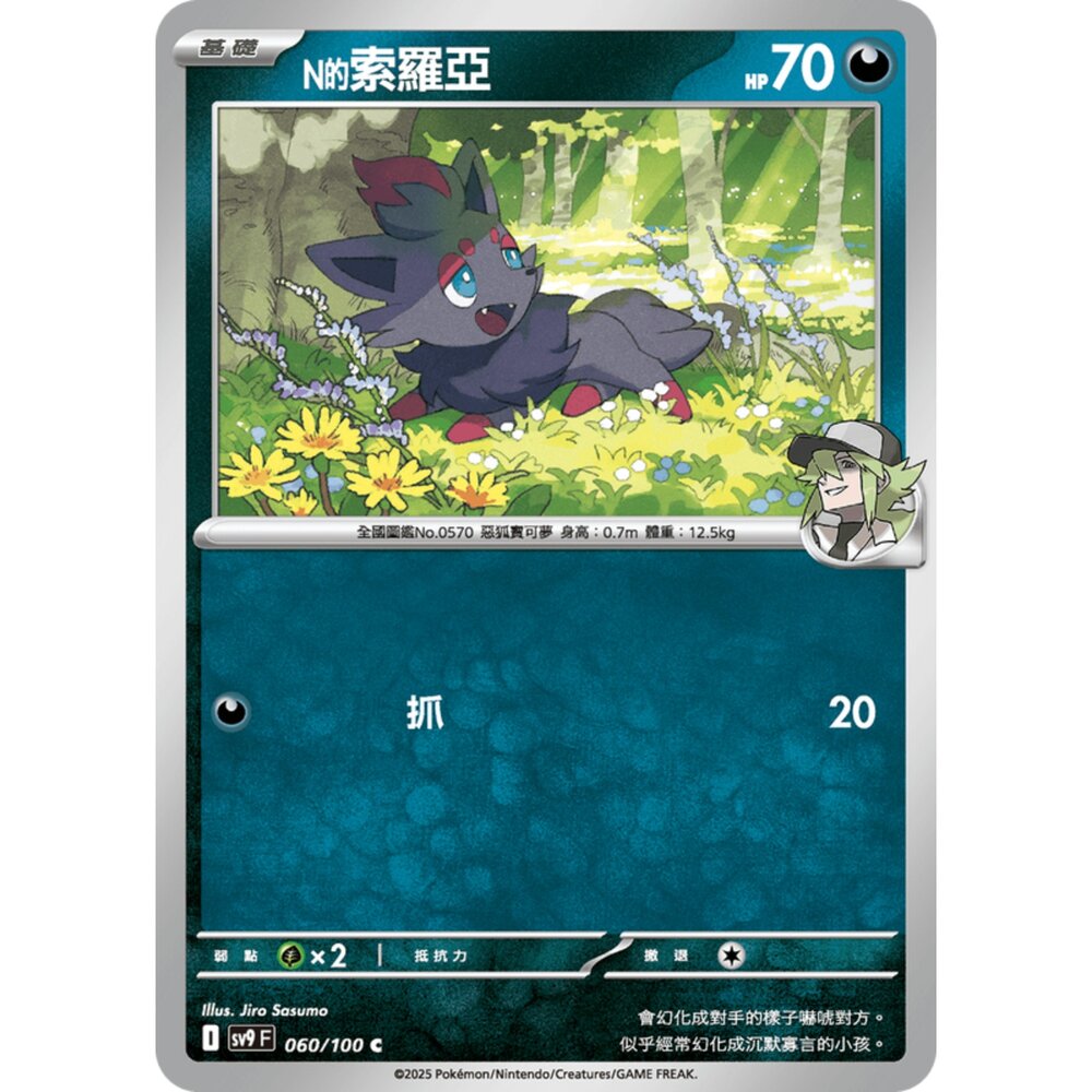 250206193057-【晴天屋】寶可夢 PTCG 中文版 N的索羅亞 SV9 060/100 C