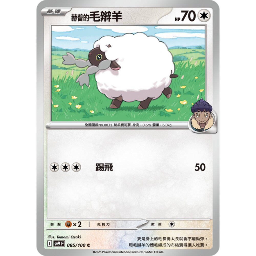 250206195715-【晴天屋】寶可夢 PTCG 中文版 赫普的毛辮羊 SV9 085/100 C