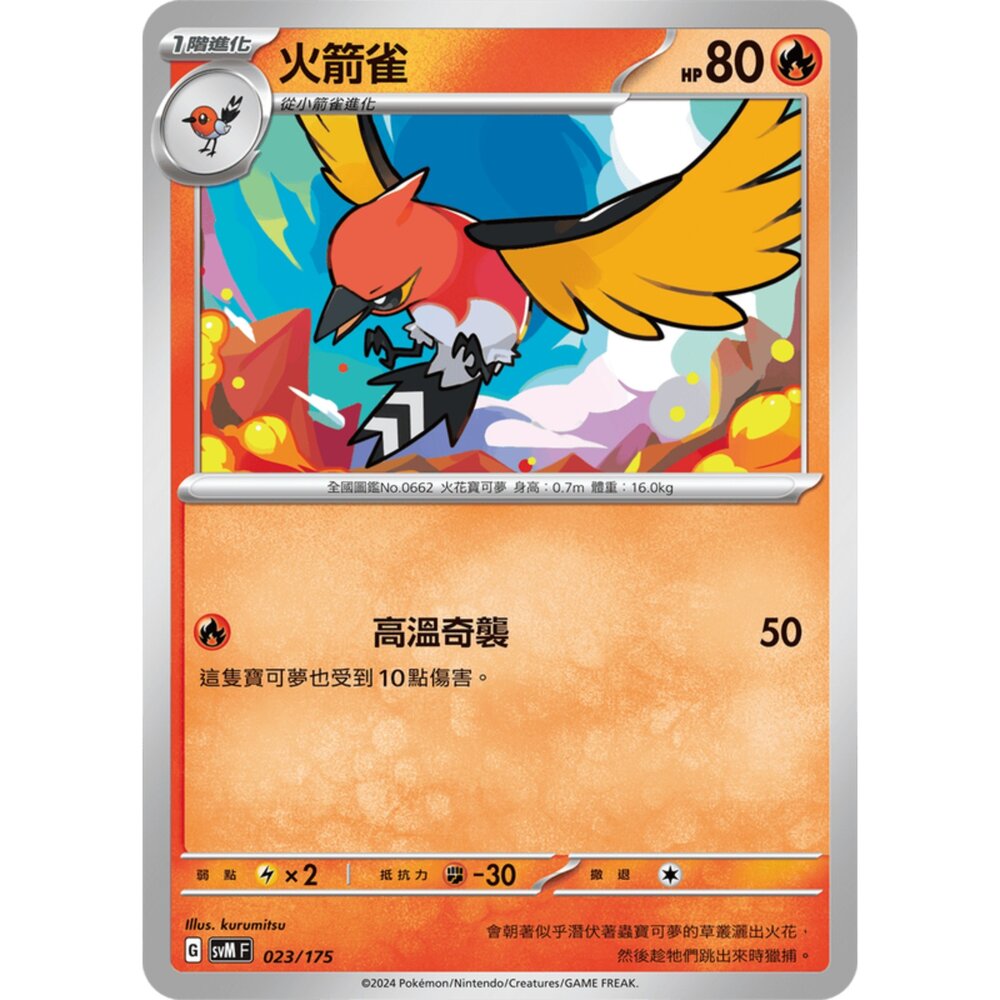 250209164121-【晴天屋】寶可夢 PTCG 中文版 雙ex初階牌組 svM 023/175 火箭雀