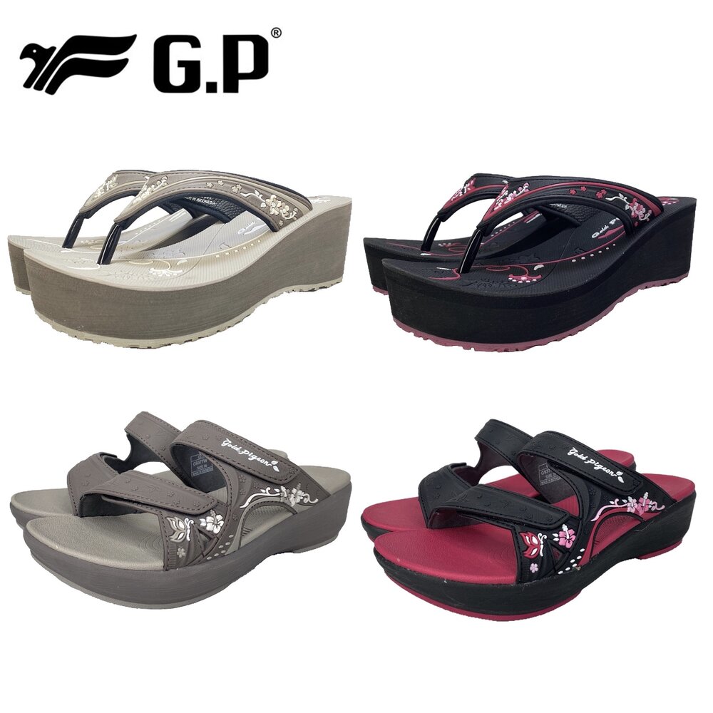 10093741498-GP 厚底夾腳拖鞋 前高後高 🔥九折🔥 女用拖鞋 g9335w g9377w