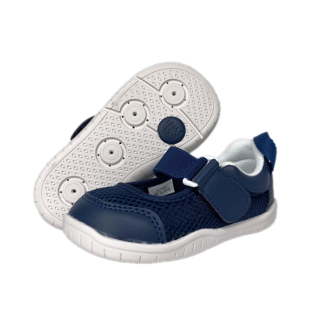 IFME 室內鞋 贈原廠鞋墊 幼兒園 兒童 男童女童 魔鬼氈 網布透氣 男童 女童 白色 機能鞋-圖片-4