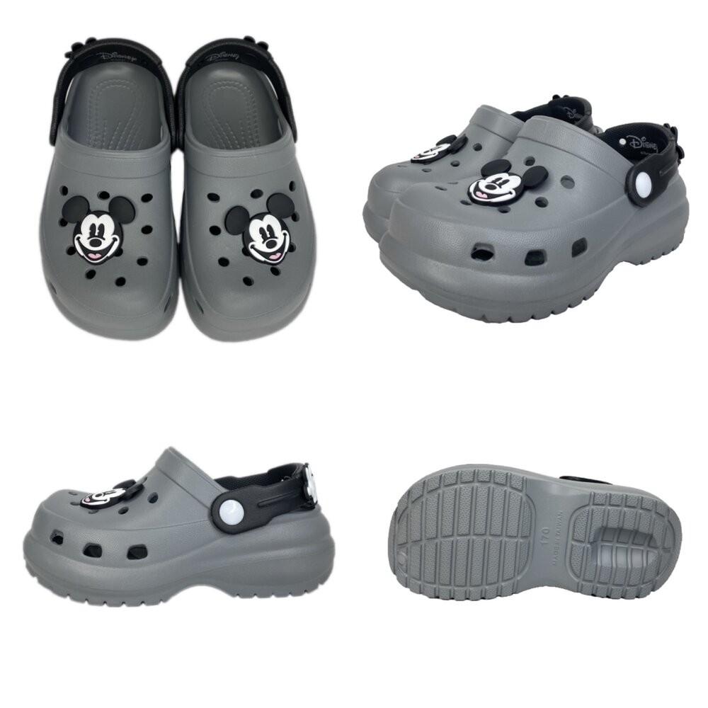 迪士尼 兒童拖鞋 洞洞鞋 台灣製 護趾涼鞋 洞洞鞋 14-22號 米奇 米妮 男童 女童 庫洛米-圖片-1