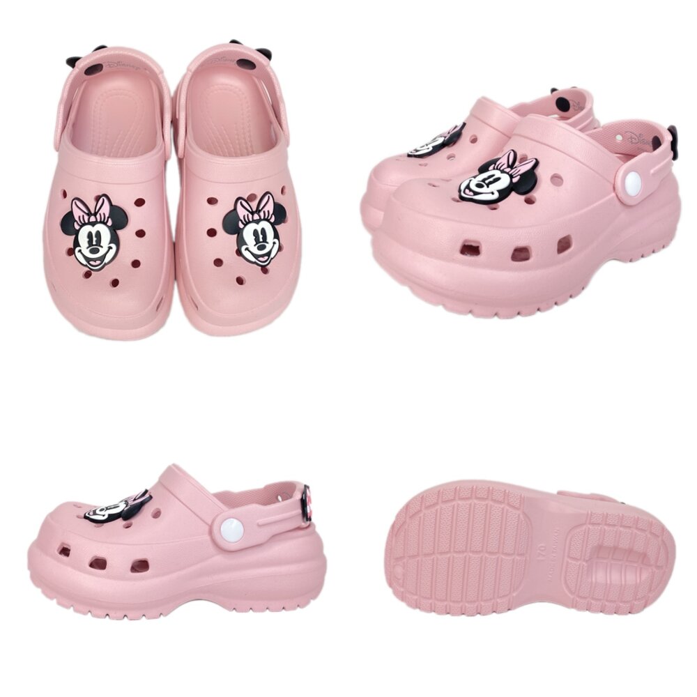 迪士尼 兒童拖鞋 洞洞鞋 台灣製 護趾涼鞋 洞洞鞋 14-22號 米奇 米妮 男童 女童 庫洛米-圖片-2