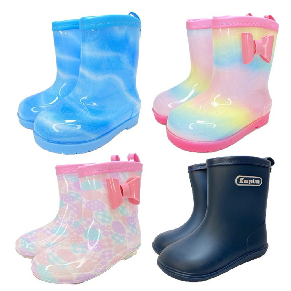 兒童雨鞋 多色繽紛 🔥現貨秒出🔥 硬挺厚磅 男童 女童 雨靴 防水防滑 封面照片
