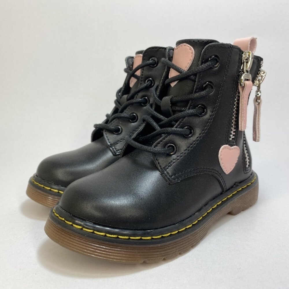 女童靴子 皮靴 短靴 15-22公分 馬汀靴 馬丁靴 Babysol 冬天必備 百搭-圖片-1