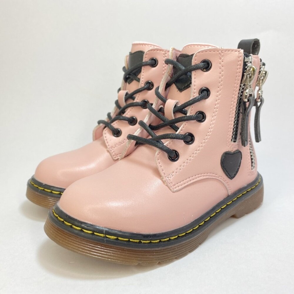 女童靴子 皮靴 短靴 15-22公分 馬汀靴 馬丁靴 Babysol 冬天必備 百搭-圖片-3