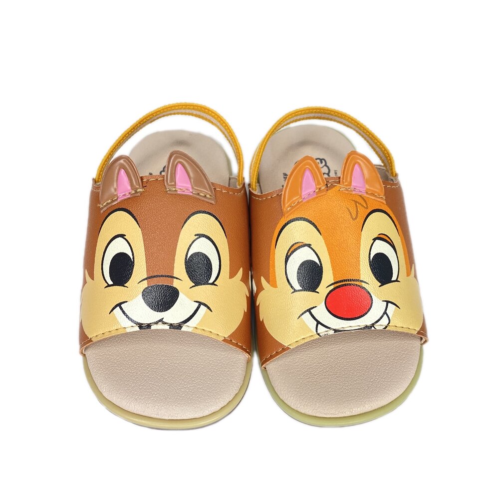 正版授權 迪士尼立體嬰兒涼鞋 拖鞋 台灣製 柔軟皮質防滑底 寶寶學步鞋 露趾綁帶 嬰兒鞋 男嬰女嬰 21-26碼-圖片-6
