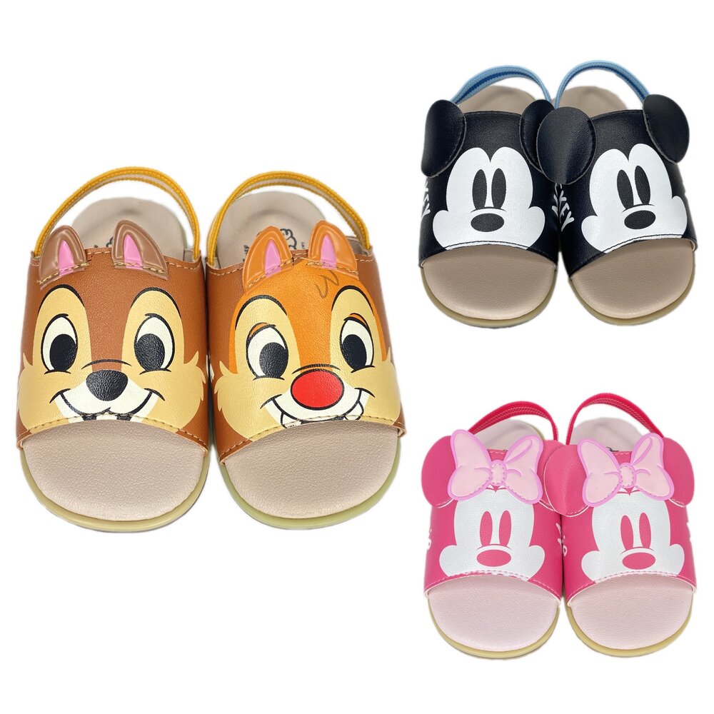 1441036125-米奇正版授權 嬰兒拖鞋 露趾綁帶涼鞋 嬰兒鞋男嬰女嬰 台灣製 防滑橡膠大底