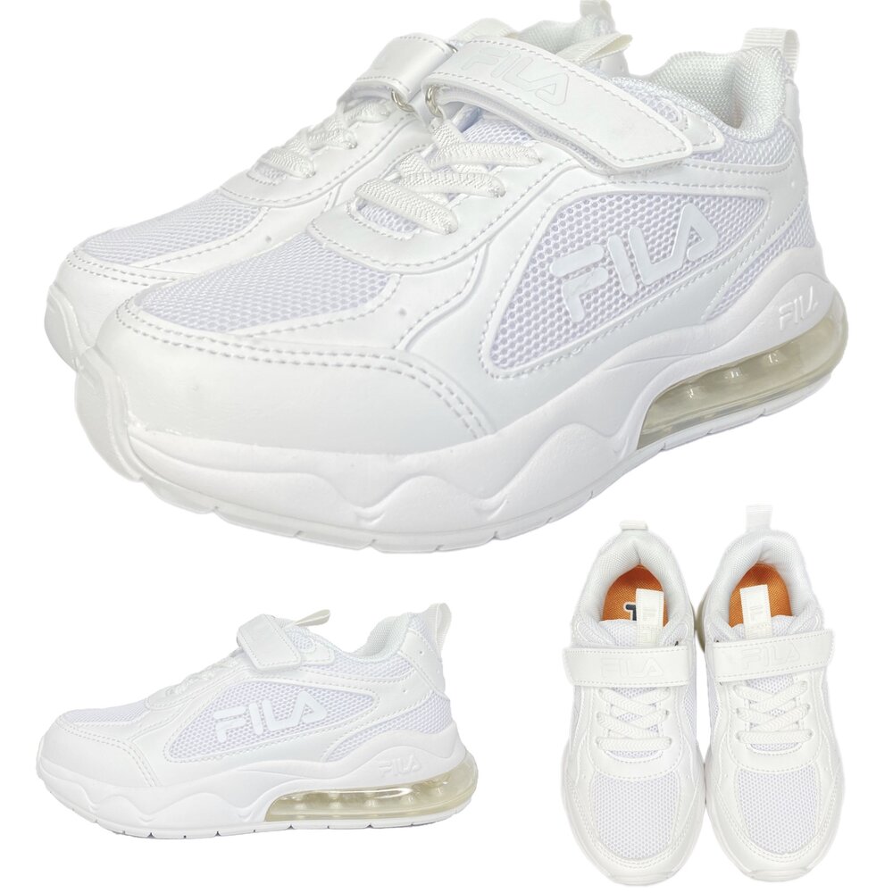 Fila 氣墊鞋 全白球鞋 全黑球鞋 防水 矯正鞋 康特杯 旋鈕鞋 白色 黑色 全新正品 運動鞋 學生鞋-圖片-1