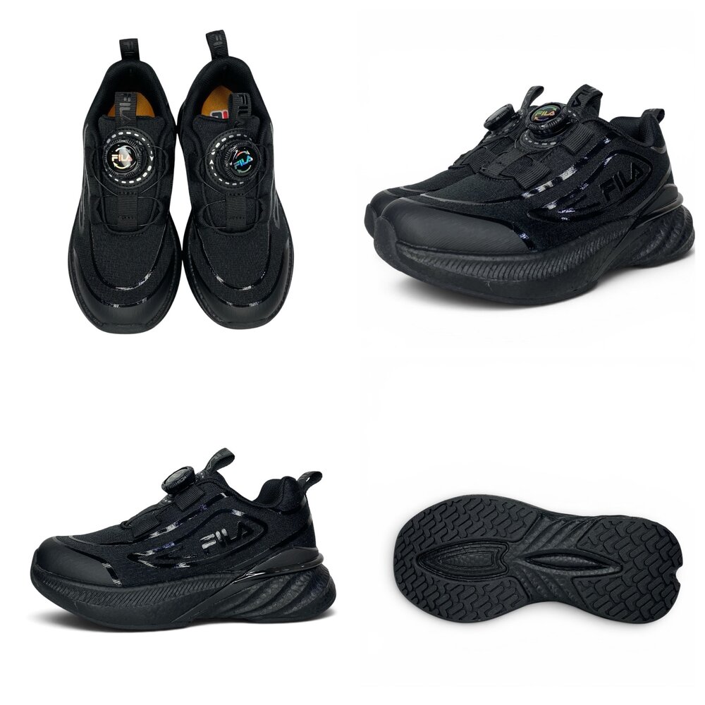 Fila 氣墊鞋 全白球鞋 全黑球鞋 防水 矯正鞋 康特杯 旋鈕鞋 白色 黑色 全新正品 運動鞋 學生鞋-圖片-1