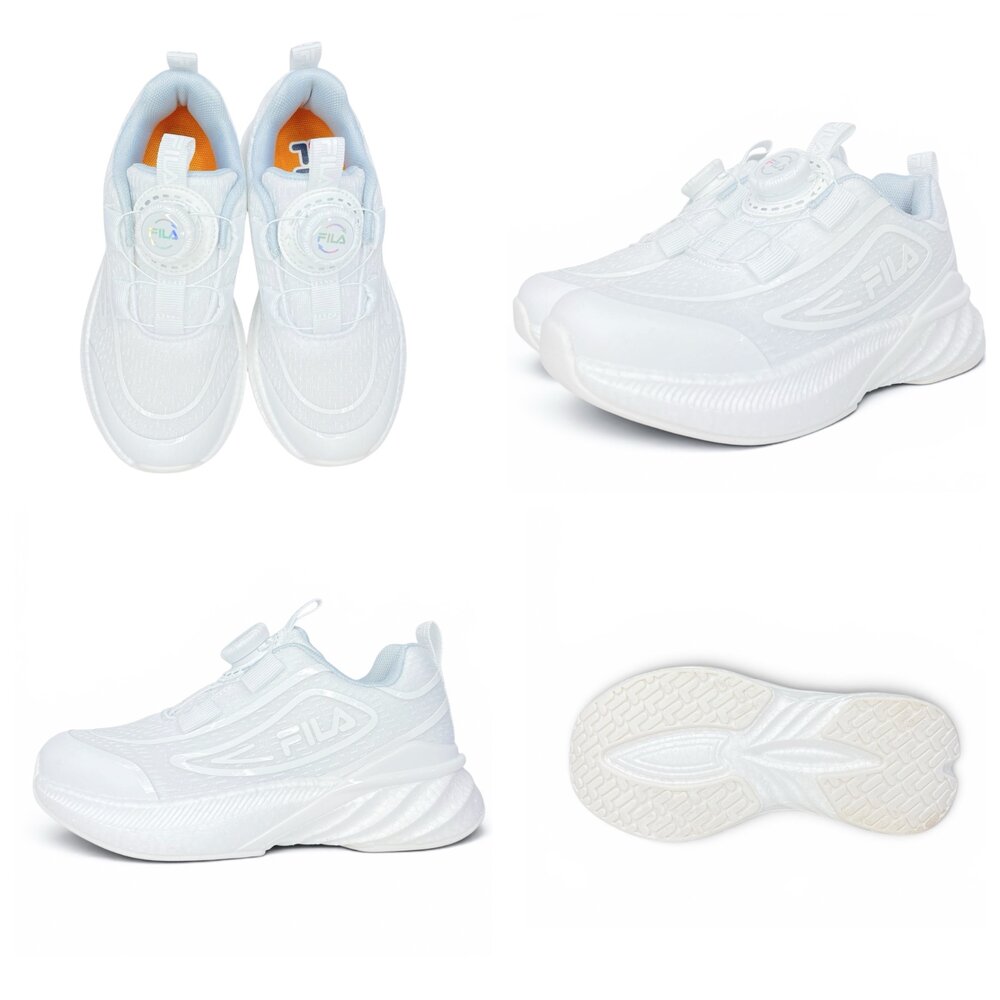 Fila 氣墊鞋 全白球鞋 全黑球鞋 防水 矯正鞋 康特杯 旋鈕鞋 白色 黑色 全新正品 運動鞋 學生鞋-圖片-2