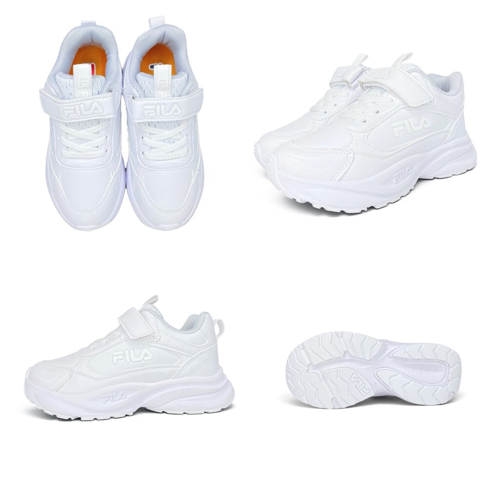 Fila 氣墊鞋 全白球鞋 全黑球鞋 防水 矯正鞋 康特杯 旋鈕鞋 白色 黑色 全新正品 運動鞋 學生鞋-圖片-4