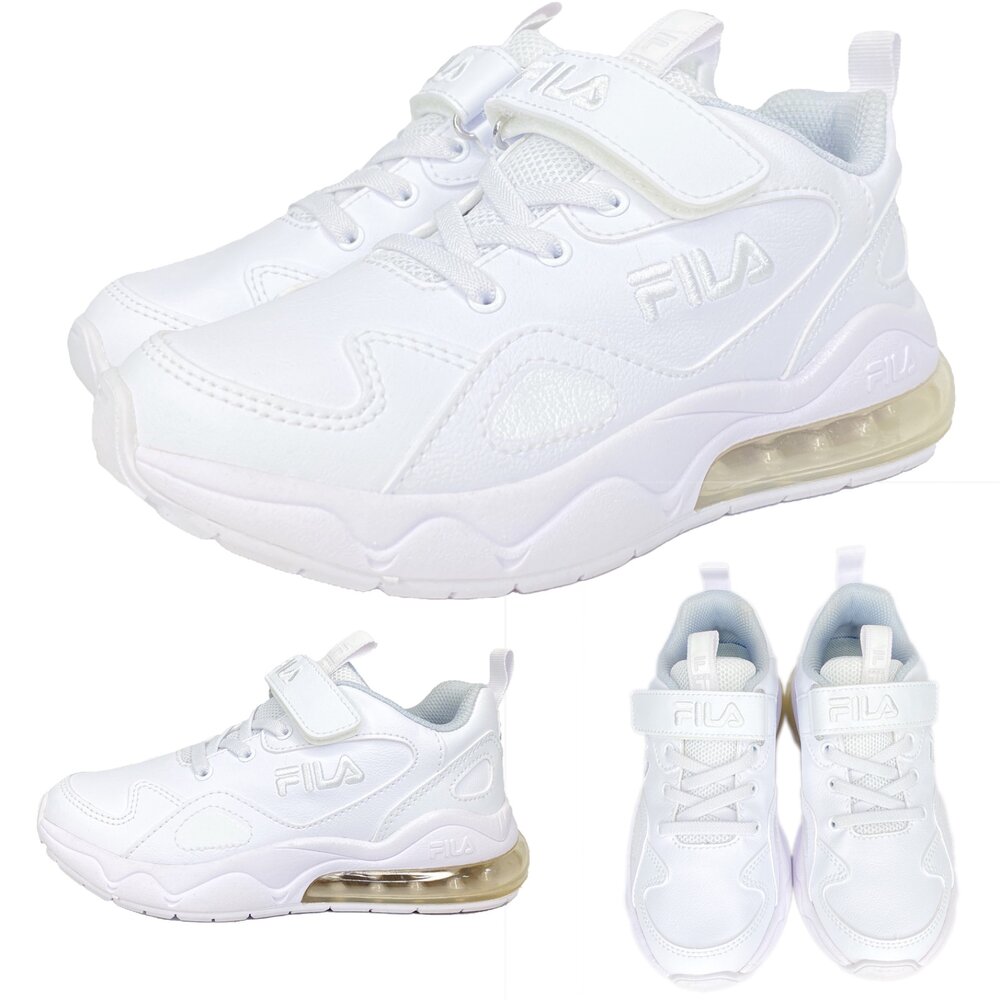 Fila 氣墊鞋 全白球鞋 全黑球鞋 防水 矯正鞋 康特杯 旋鈕鞋 白色 黑色 全新正品 運動鞋 學生鞋-圖片-5
