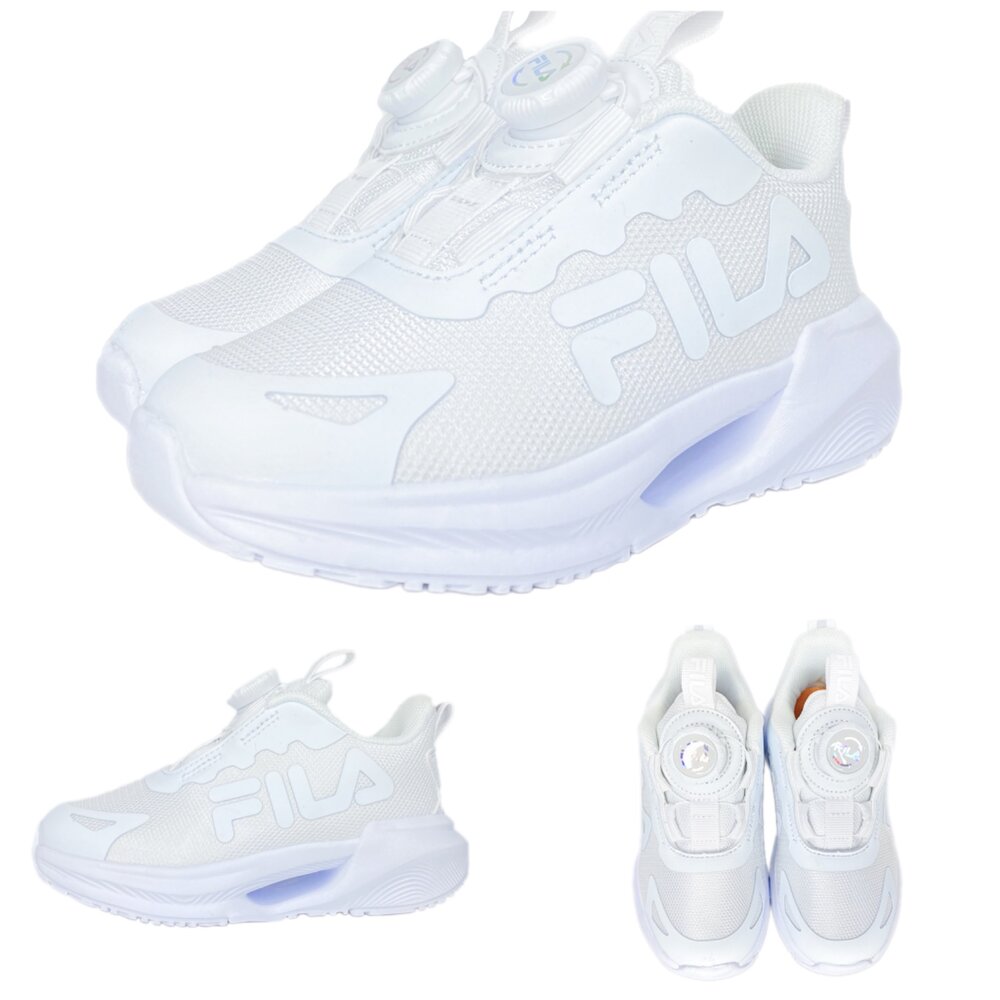 Fila 氣墊鞋 全白球鞋 全黑球鞋 防水 矯正鞋 康特杯 旋鈕鞋 白色 黑色 全新正品 運動鞋 學生鞋-圖片-7