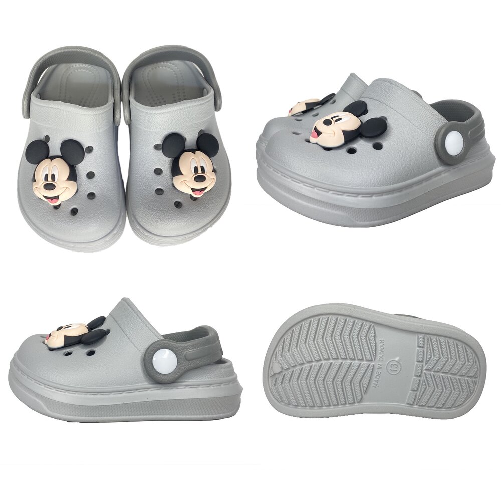 迪士尼 兒童拖鞋 電燈鞋 洞洞鞋 台灣製 護趾涼鞋 洞洞鞋 米奇 米妮 男童 女童 庫洛米-圖片-1