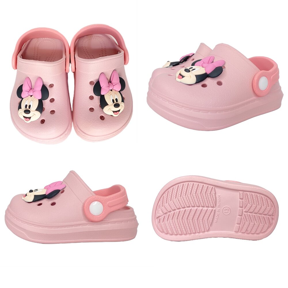 迪士尼 兒童拖鞋 電燈鞋 洞洞鞋 台灣製 護趾涼鞋 洞洞鞋 米奇 米妮 男童 女童 庫洛米-圖片-2