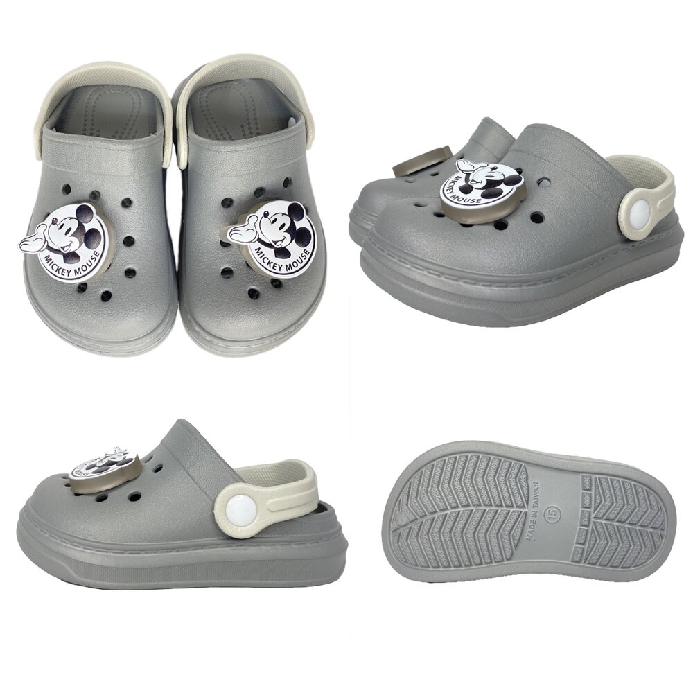 迪士尼 兒童拖鞋 電燈鞋 洞洞鞋 台灣製 護趾涼鞋 洞洞鞋 米奇 米妮 男童 女童 庫洛米-圖片-7